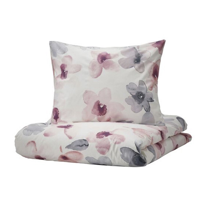 

Комплект постельного белья Ikea Lappnycklar 150x200/50x60, 2 предмета, белый/разноцветный