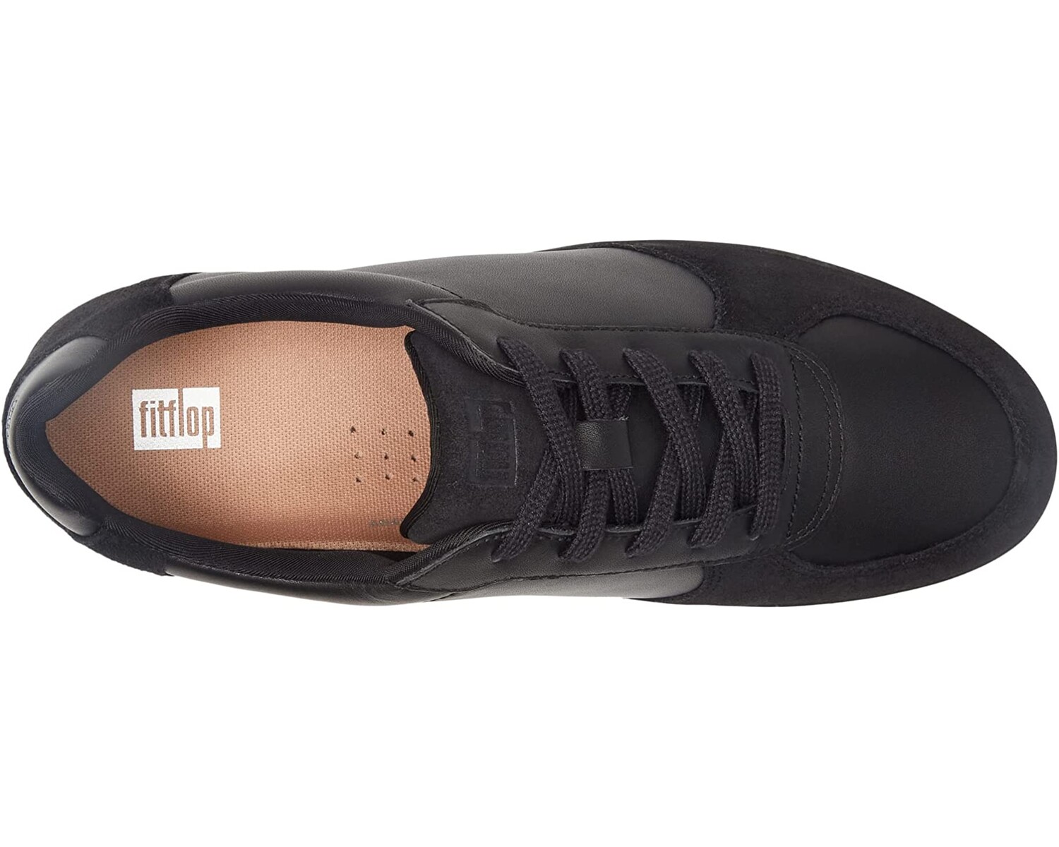

Кроссовки Rally Leather/Suede Panel Sneakers FitFlop, черный