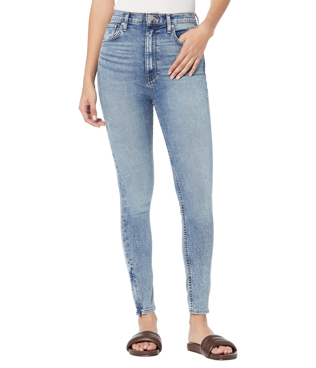 

Джинсы Hudson Jeans, Centerfold Ext. High-Rise Super Skinny Ankle in Superstar
