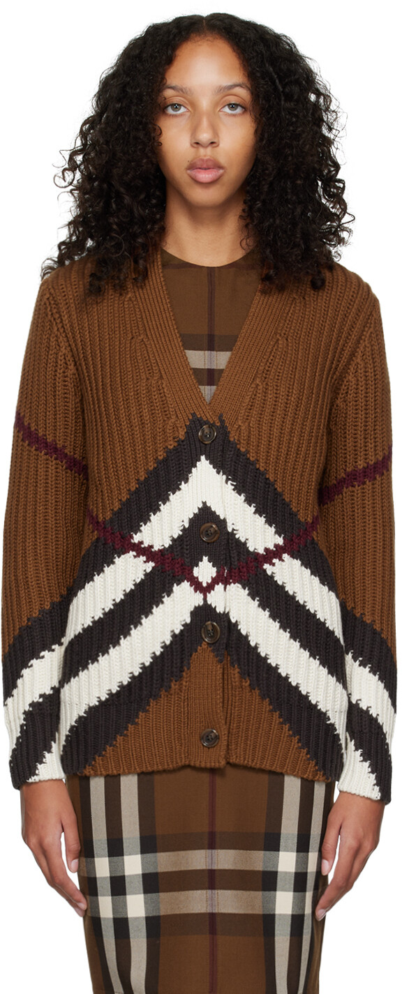 

Коричневый кардиган Karine Burberry
