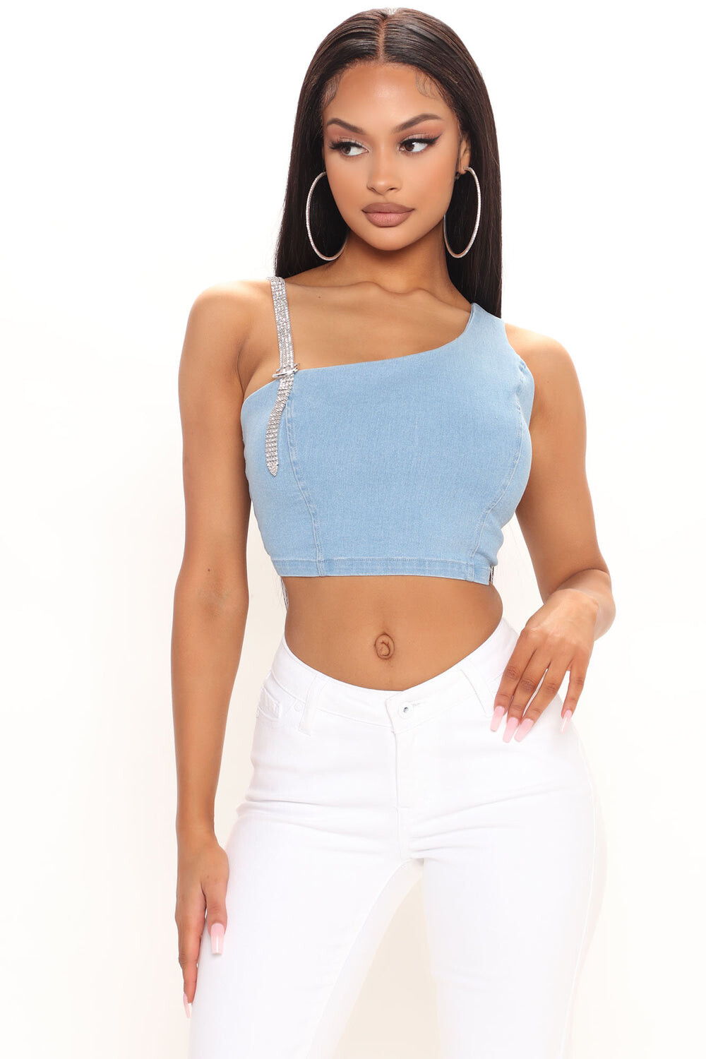 

Топ Fashion Nova HMT56132, синий