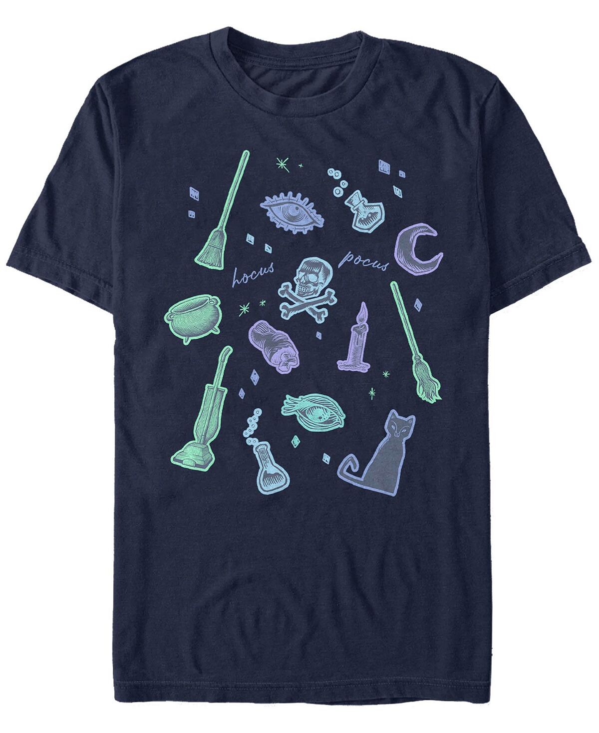 

Мужская футболка с коротким рукавом hocus pocus spooky jumble Fifth Sun, синий