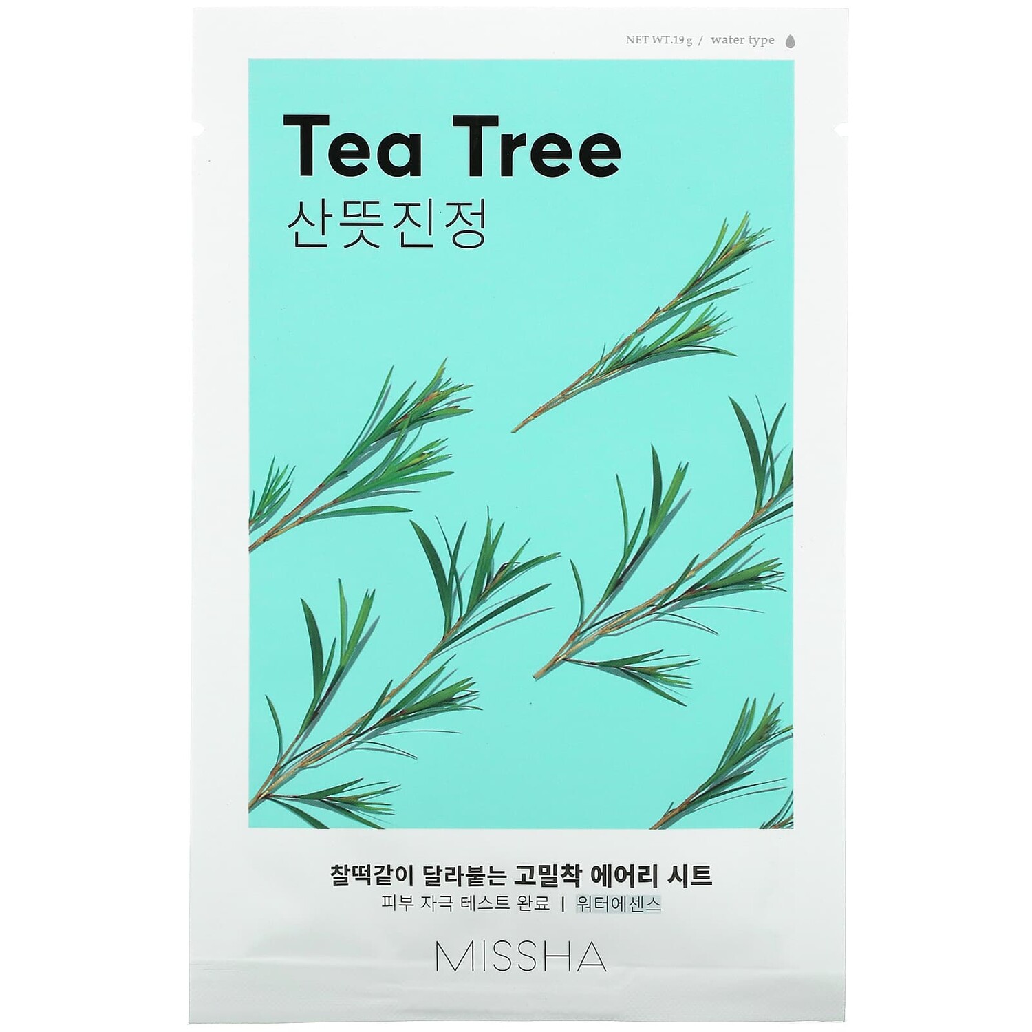 

Тканевая Маска Missha Airy Fit Beauty Sheet Mask, зеленое дерево, 19 г