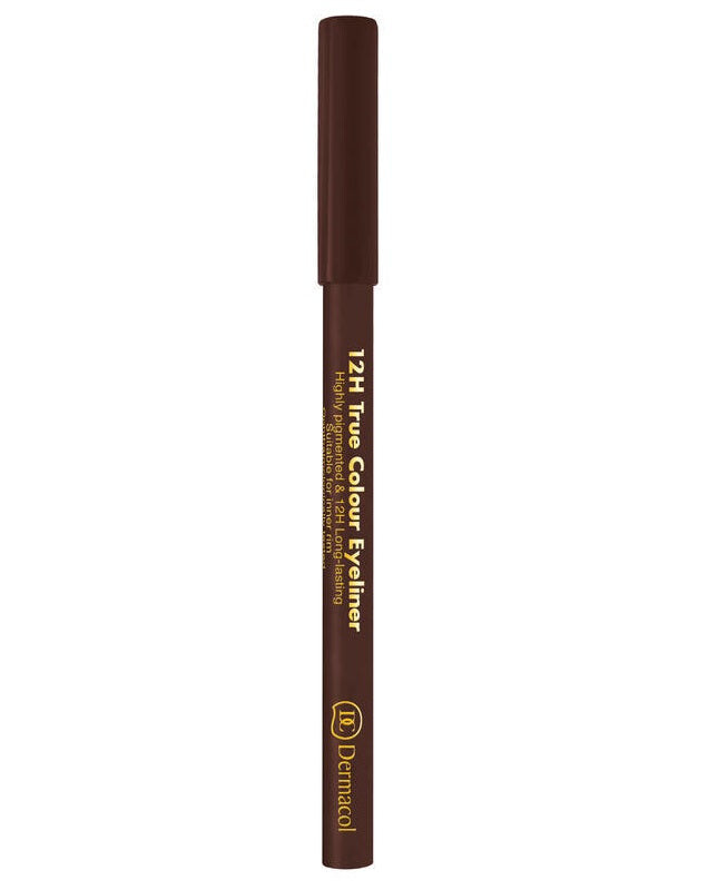 

Dermacol 12H True Color Eyeliner стойкая подводка для глаз в карандаше 6 Dark Brown 2g