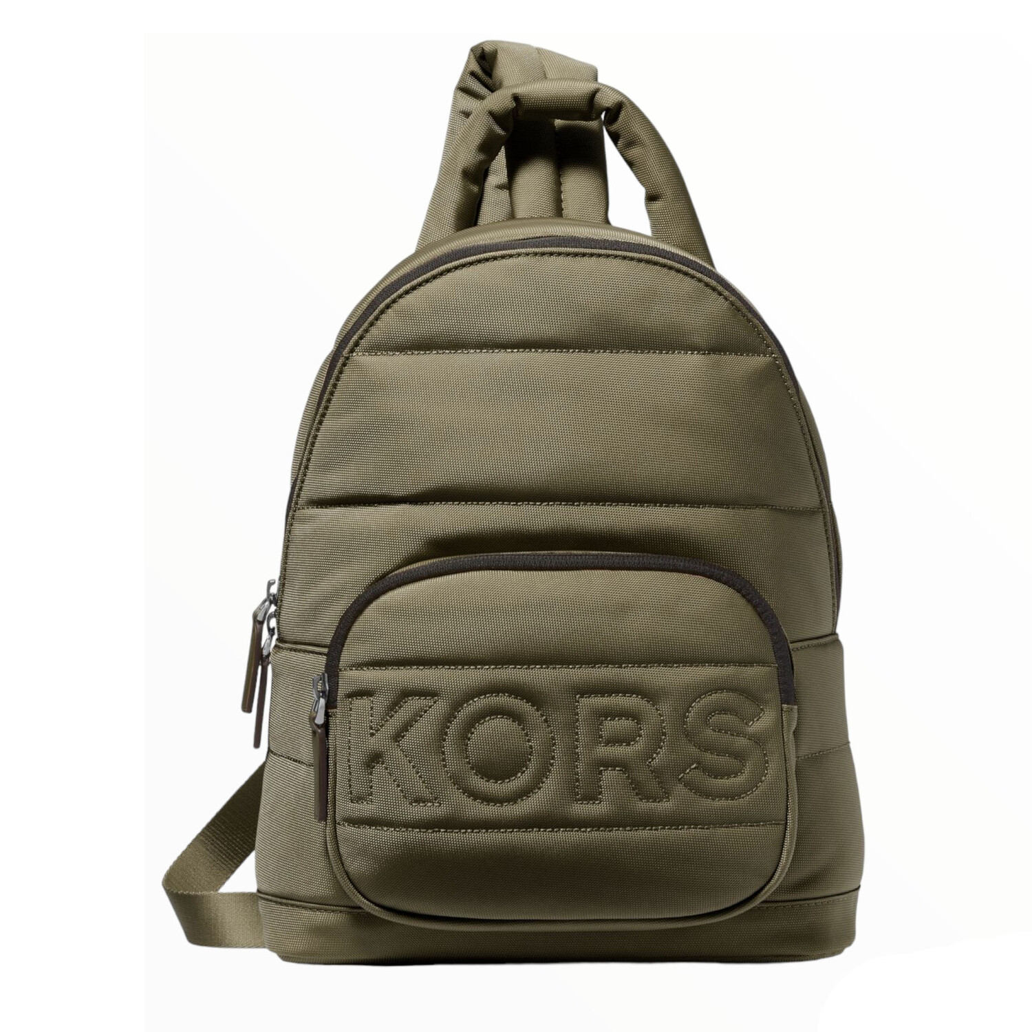 

Рюкзак Michael Kors Kent Quilted Recycled Nylon Sling, зеленый
