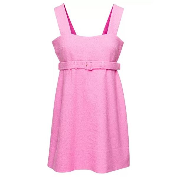 

Платье corsage belted minidress in cotton blend Patou, розовый