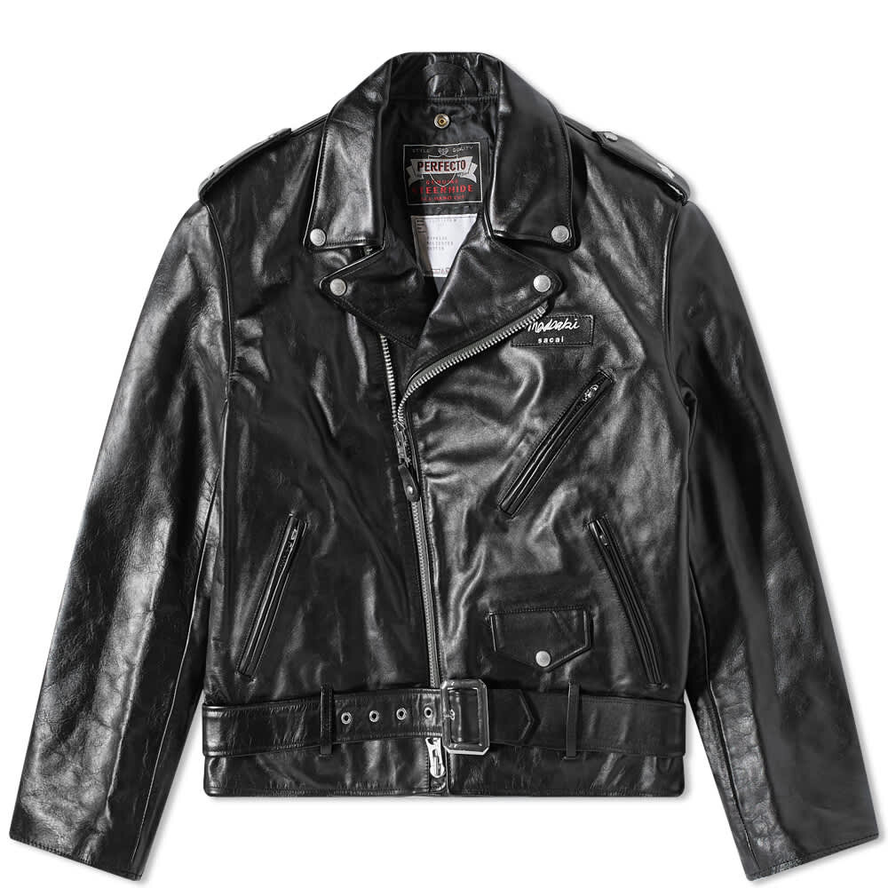 

Кожаная куртка Perfecto из коллаборации с Schott x MADSAKI Sacai
