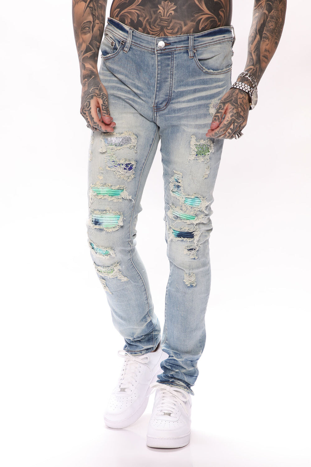 

Джинсы скинни Fashion Nova LEX, синий