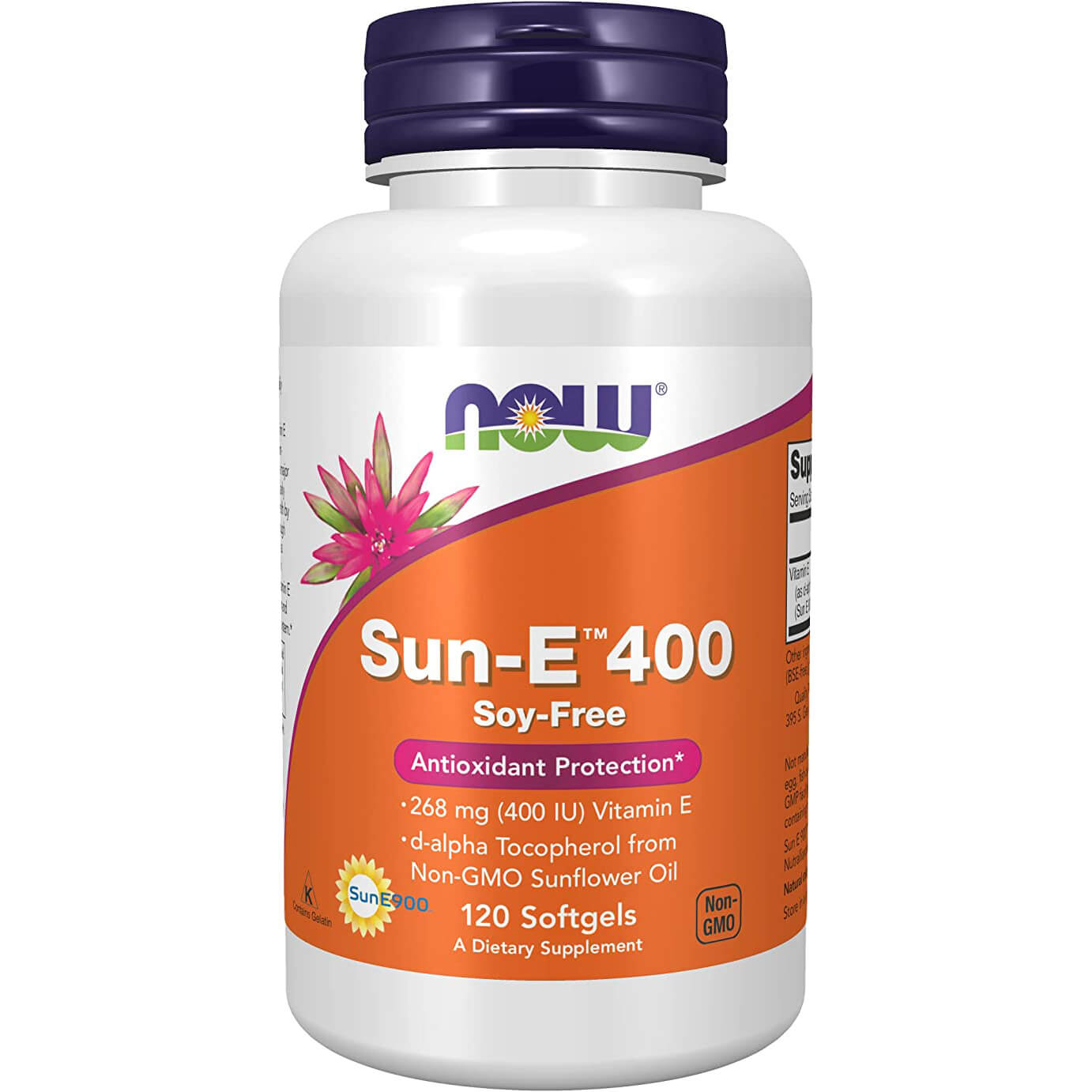 Витамин E Sun-E Now Foods, 120 капсулы now foods sun e 400 268 мг 400 ме 60 мягких таблеток