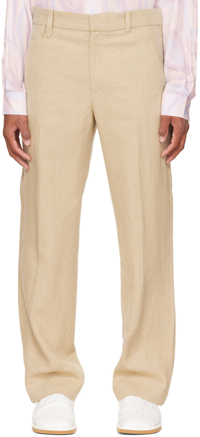 

Бежевые брюки Le Papier 'Le Pantalon Linu' Jacquemus, Бежевый