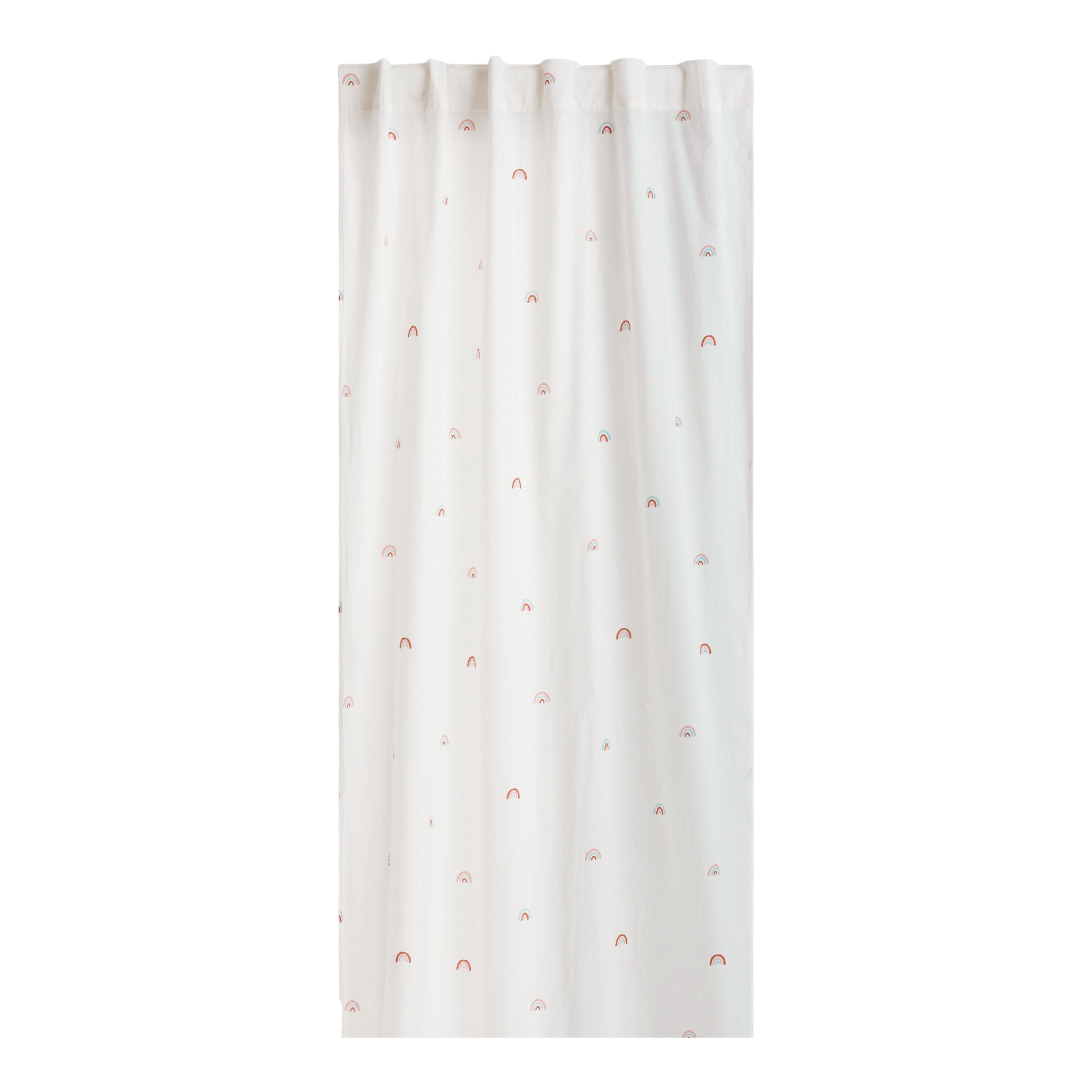 Шторы H&M Home 2-pack Patterned Cotton, 2 предмета, белый/радуга - фото