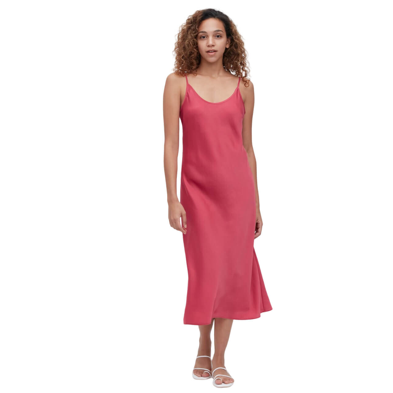 

Платье Uniqlo Satin Camisole, красный