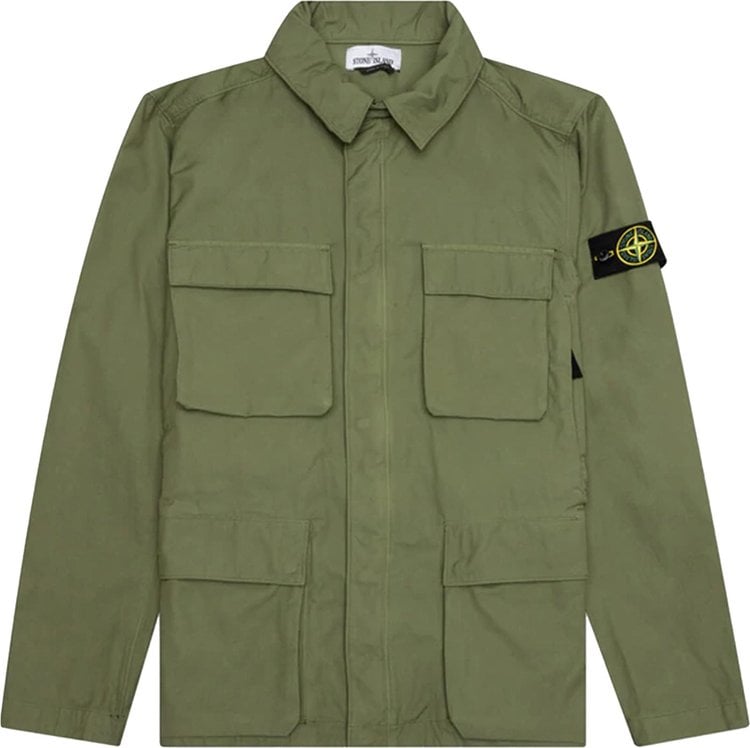 Куртка Stone Island Field Jacket 'Olive', зеленый - фото