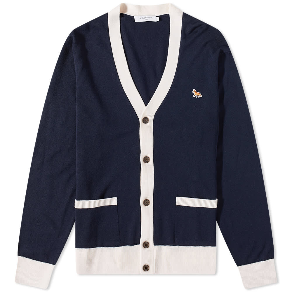 

Джемпер Maison Kitsuné Baby Fox Patch Bicolor Classic Cardigan, Черный