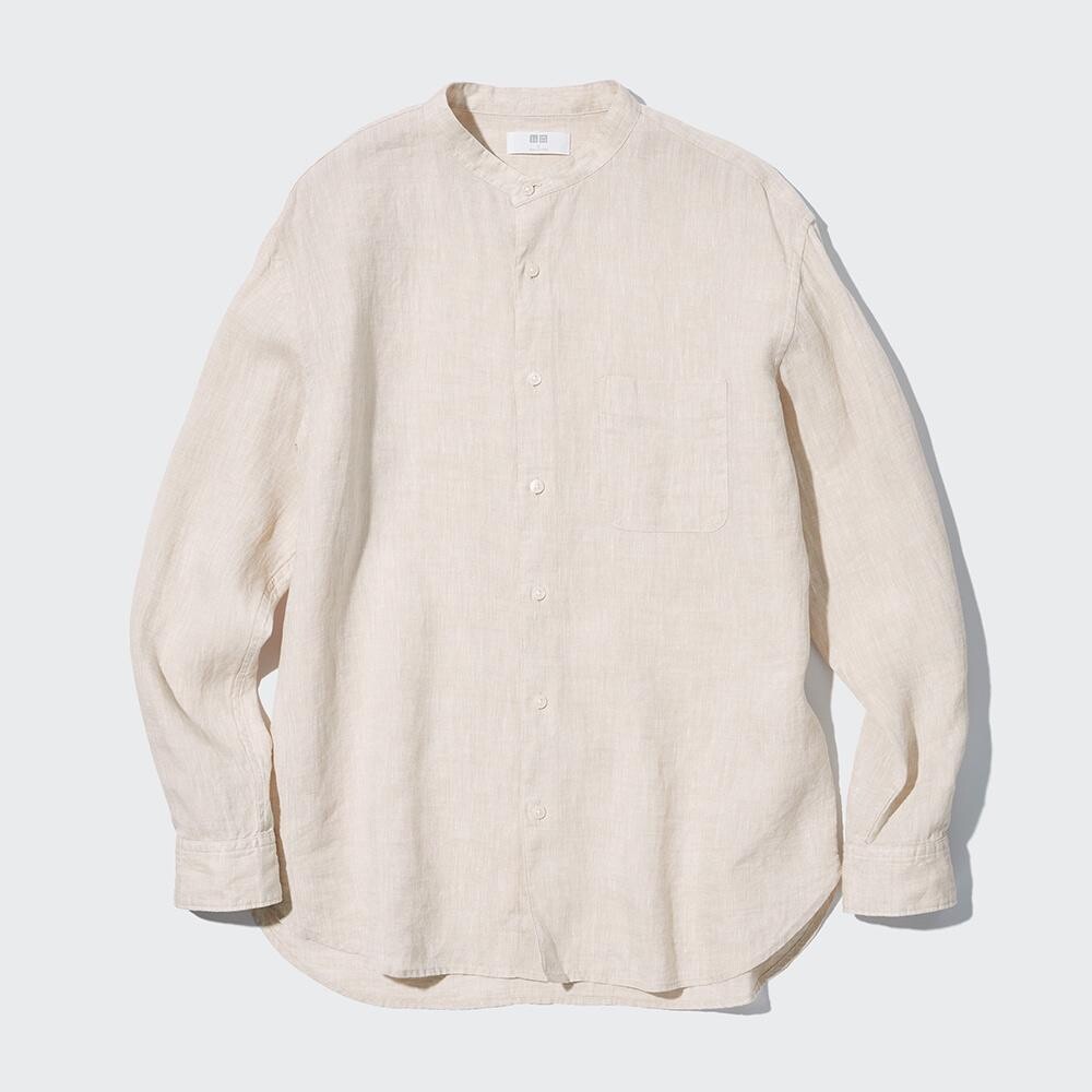 

Рубашка унисекс Uniqlo, бежевый