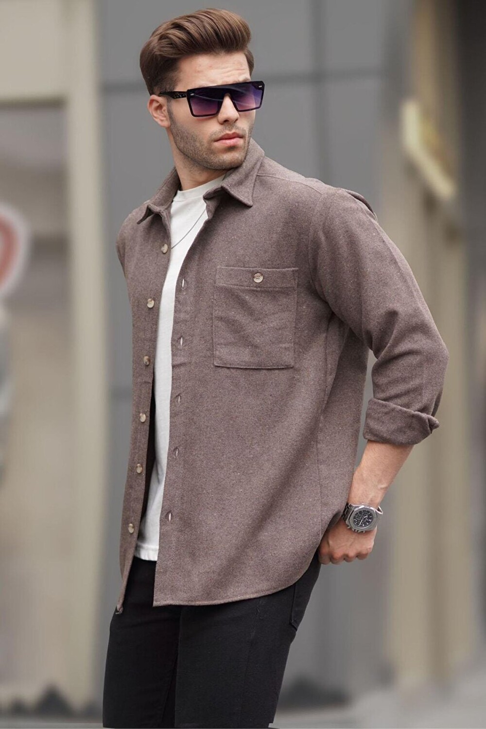 

Базовая мужская рубашка Camel Regular Fit 6725 MADMEXT