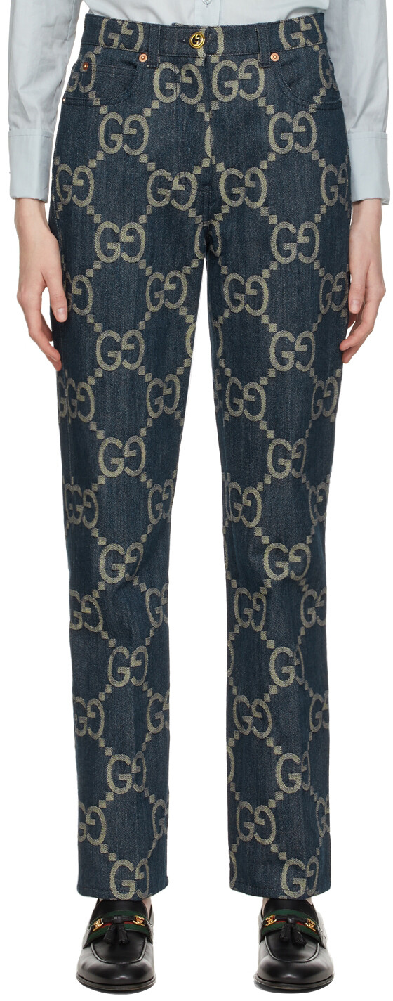 

Синие джинсы Jumbo GG Gucci