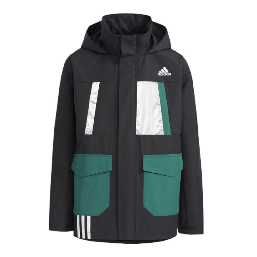 

Куртка Adidas Kids, черный/зеленый