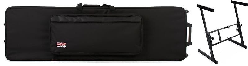 

Gator GK-88-SLIM Полужесткий чехол для клавиатуры в комплекте со сценическими подставками KS7350 Folding-Z Keyboard Stand Gator + On-Stage GK-88 SLIM=1 KS7350=1