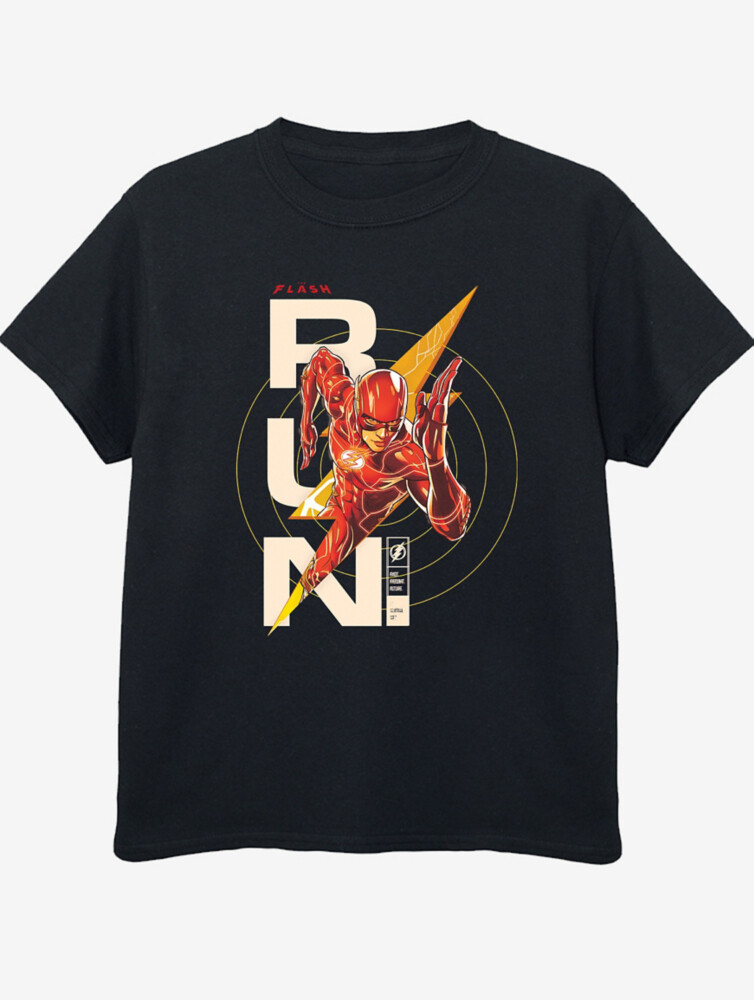 

Детская черная футболка с принтом NW2 The Flash Runing Print George., черный