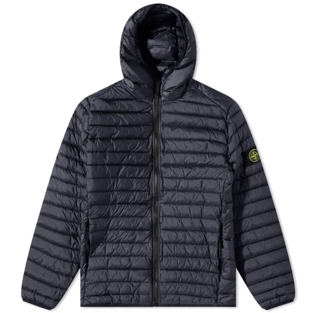

Легкая пуховая куртка с капюшоном Stone Island, Серый