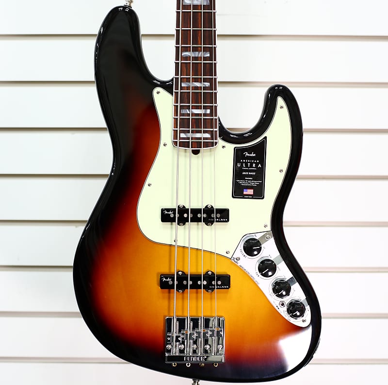 Fender American Ultra Jazz Bass с грифом из палисандра 2022 Ultraburst American Ultra Jazz Bass with Rosewood Fretboard