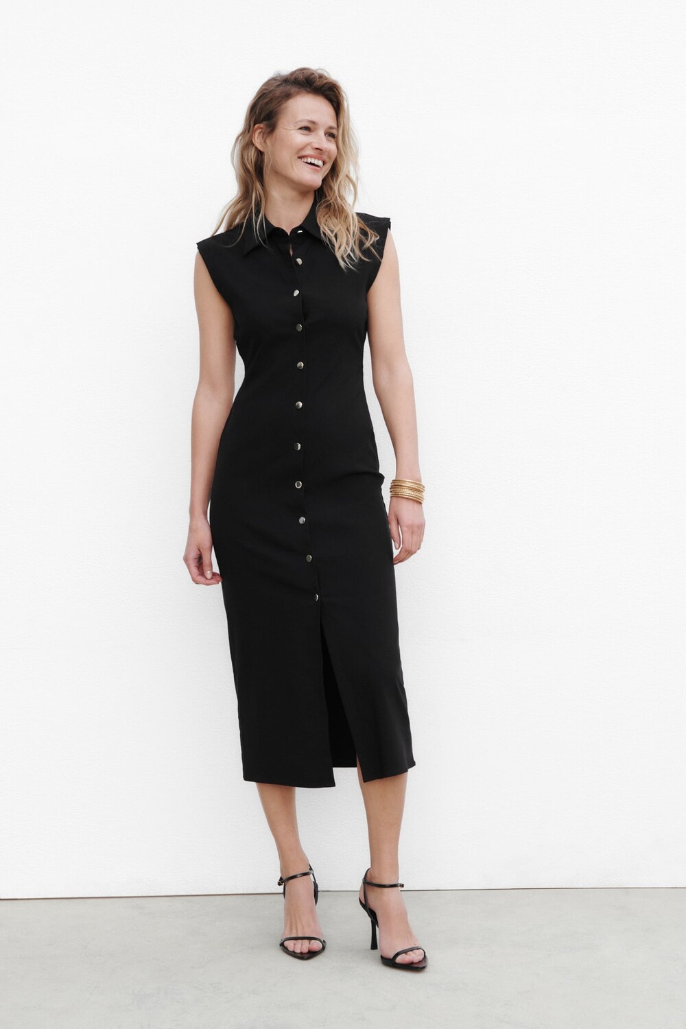 

Платье средней длины ZARA, черный