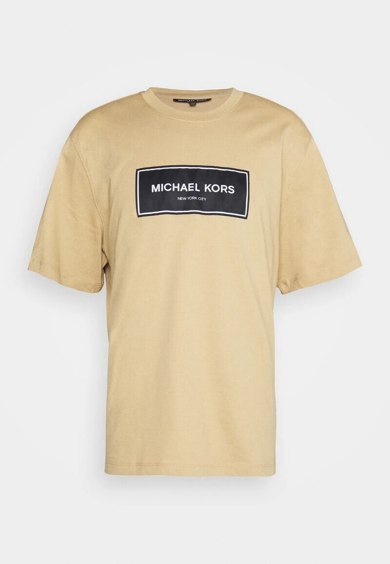 

Футболка Michael Kors Flagship Logo Tee With Print, хаки