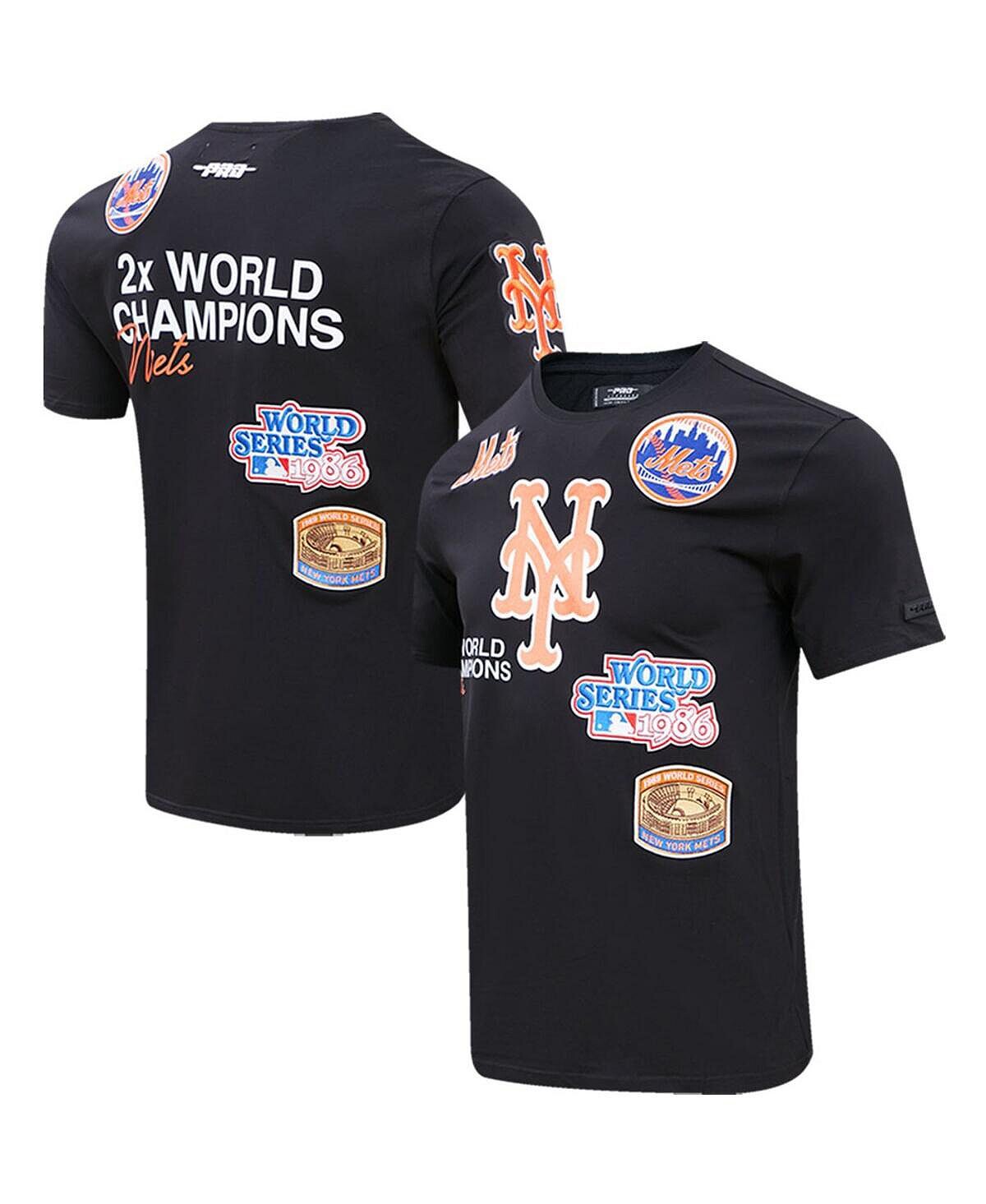 

Мужская черная футболка new york mets championship Pro Standard, черный