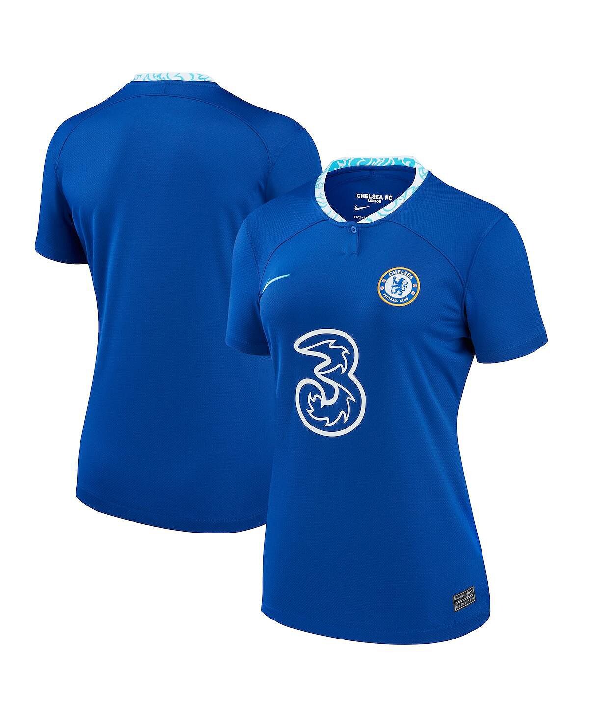 

Женская синяя домашняя копия джерси челси 2022/23 Nike, синий