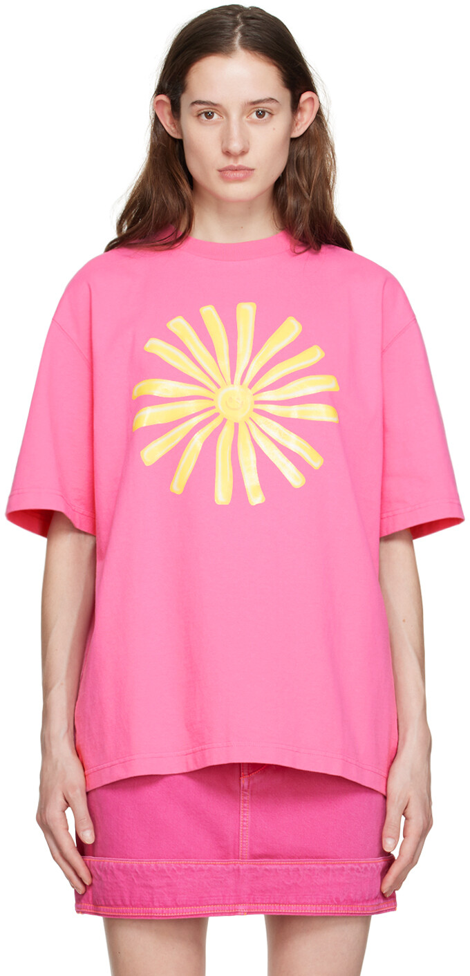 

Розовая футболка Le T-Shirt Soleil Jacquemus, Розовый, Розовая футболка Le T-Shirt Soleil Jacquemus