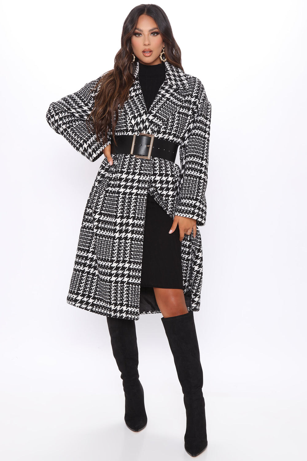 

Пальто Fashion Nova 78654, черный