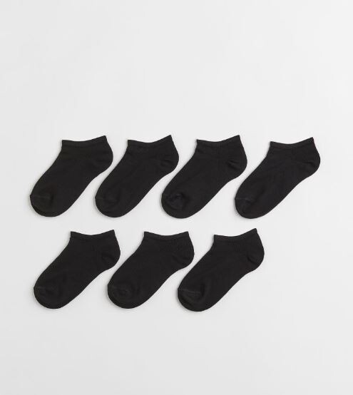 

Комплект носков 7 штук H&M Set, черный