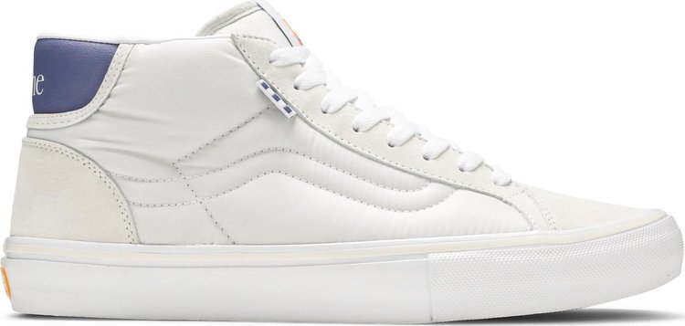 Vans mid on sale top white