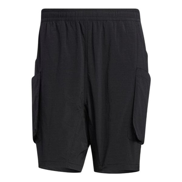 

Шорты Adidas Solid Color Elastic Waistband Big Pocket Black, Черный