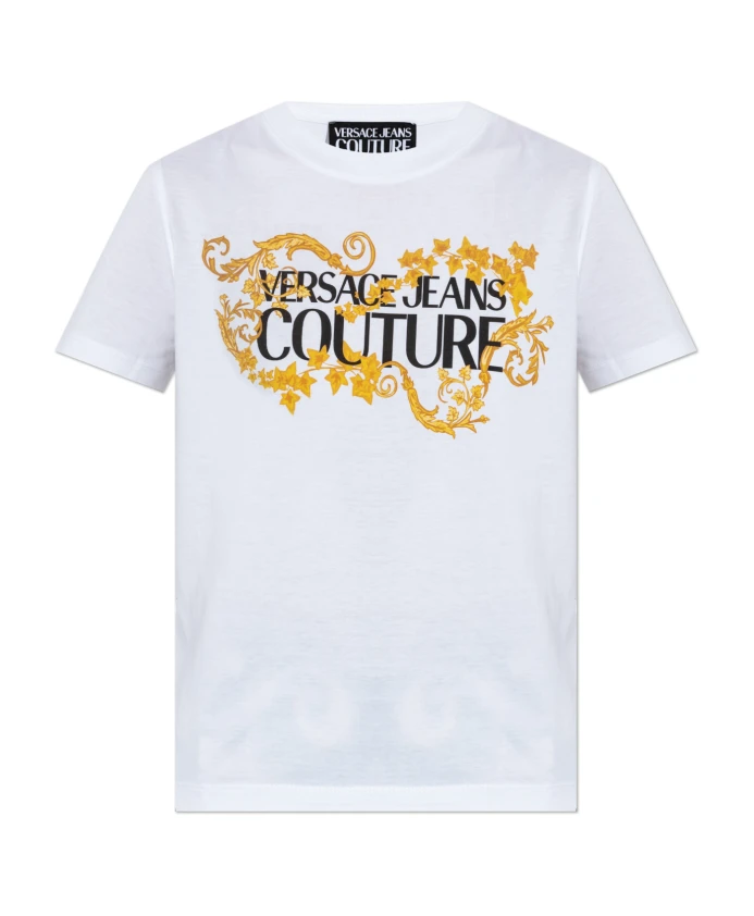

Футболка с логотипом Versace Jeans Couture, белый