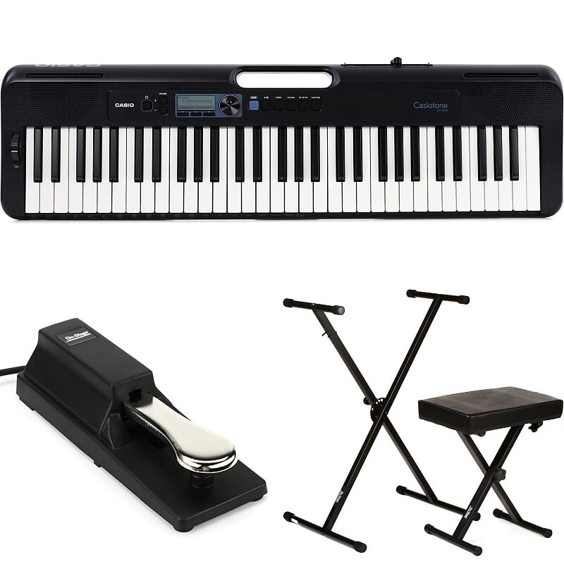 

Casio Casiotone CT-S300 61-клавишный портативный аранжировщик Клавиатура Essentials Bundle CTS300EssBun