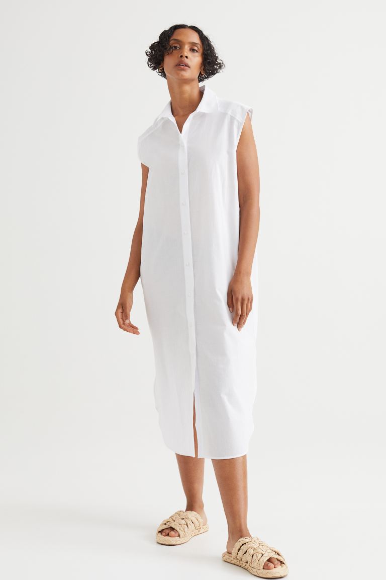 Hm white cheap shirt dress