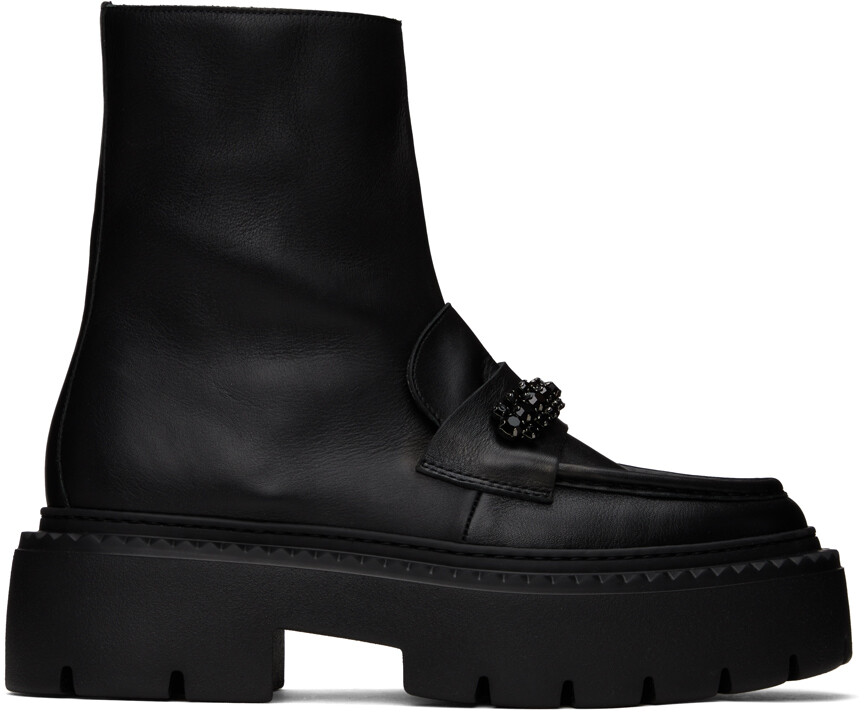 

Черные ботильоны на плоской подошве Bryer Jimmy Choo, Черный