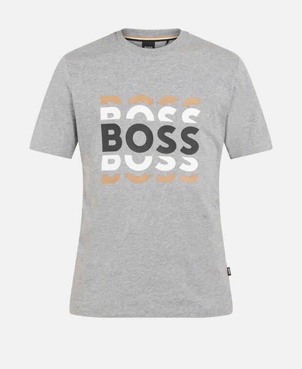 

Футболка Boss, серебряный