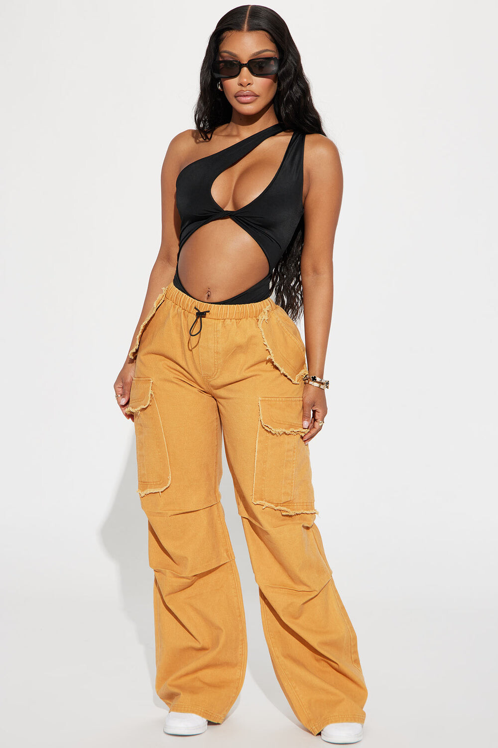 

Брюки карго Fashion Nova LP60025BFN, кэмел