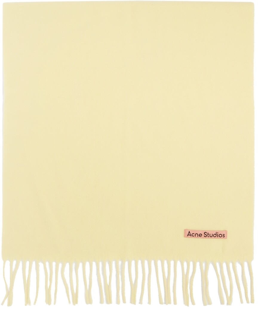 

Желтый шерстяной шарф Acne Studios