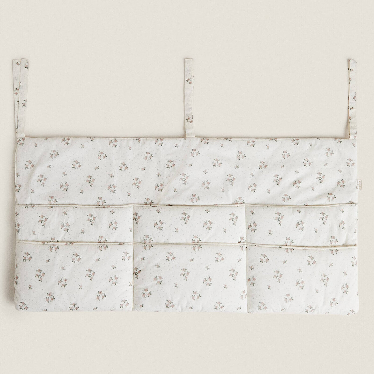 

Органайзер Zara Home Quilted With Floral Print, светло-бежевый