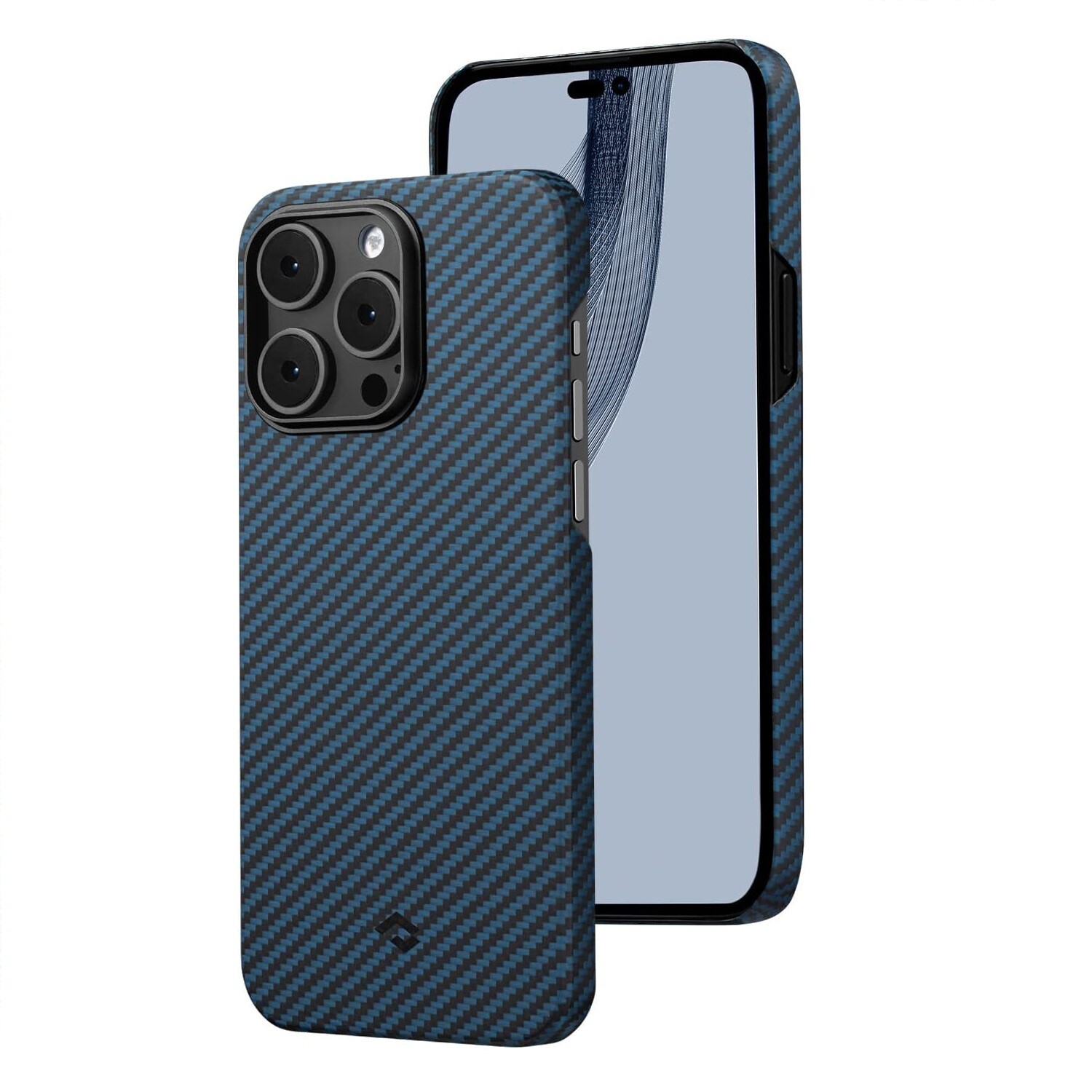 

Чехол Pitaka MagEz Case 3 для iPhone 14 Pro Max, 1500D Black/Blue(Twill), Синий