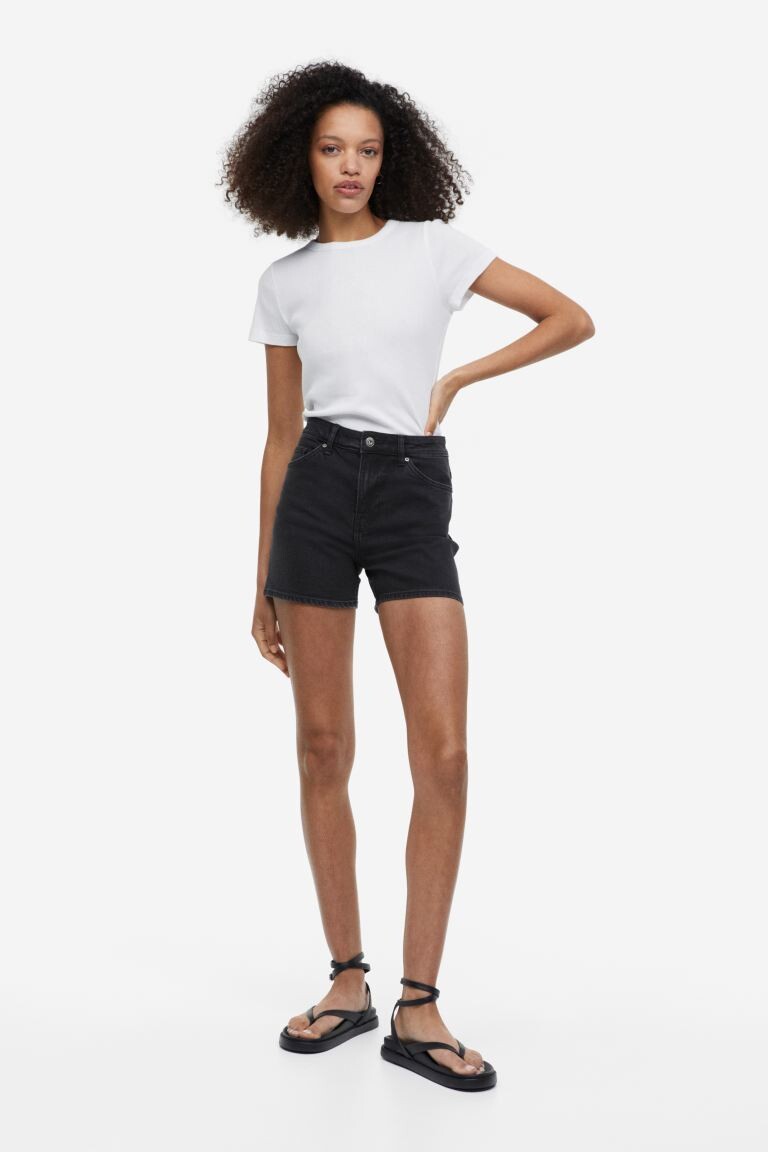 

Джинсовые шорты H&M, черный