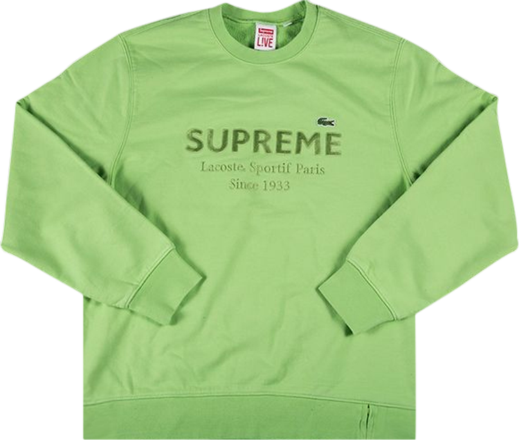 Supreme and hot sale lacoste