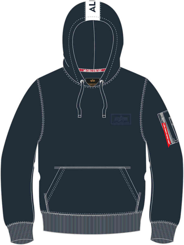 

Толстовка в красную полоску Alpha Industries, темно-синий, Красный