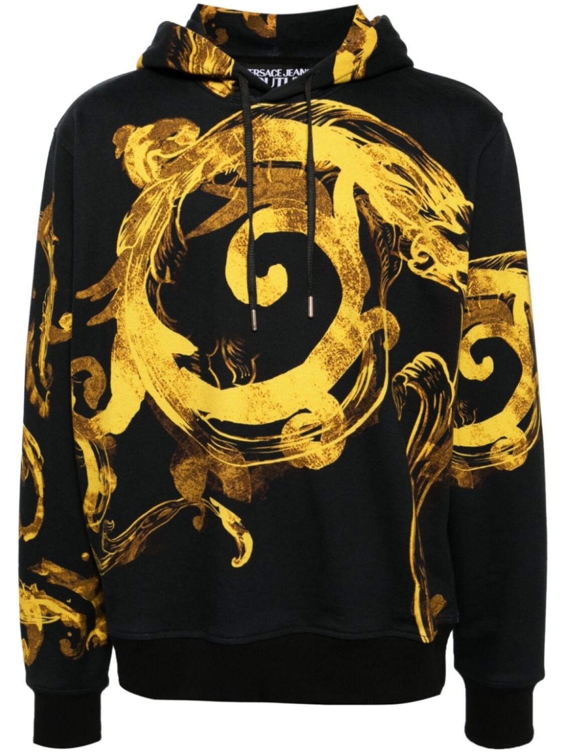 

Versace Jeans Couture худи Watercolour Couture с кулиской, черный