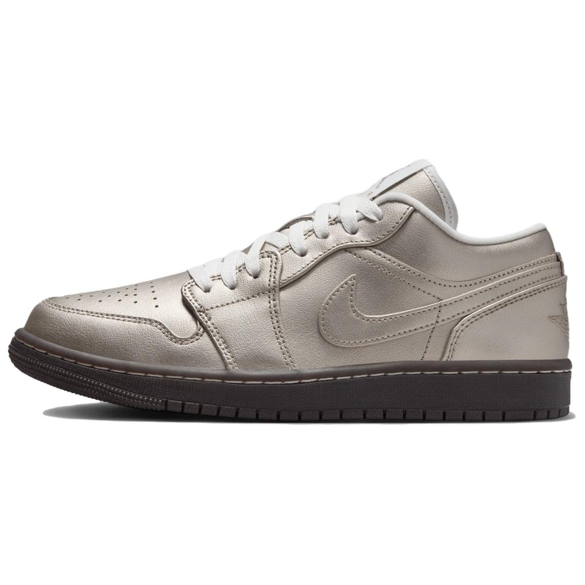 

Кроссовки Air Jordan 1 Vintage Basketball Shoes Women's Low-top Gold/brown, золотой