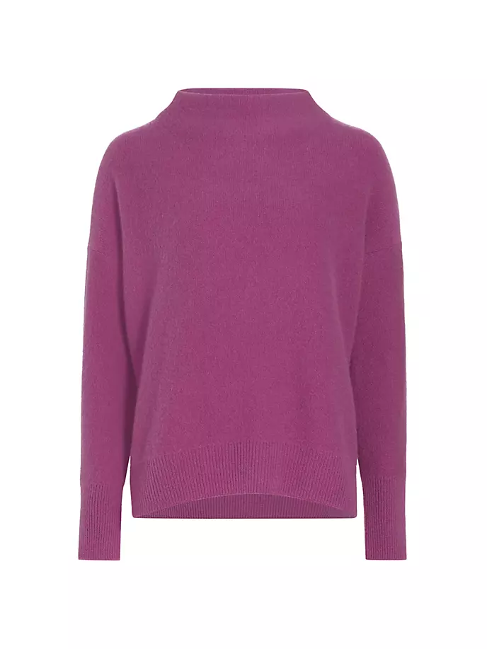 

Кашемировый свитер с воротником-воронкой Vince, цвет dewberry